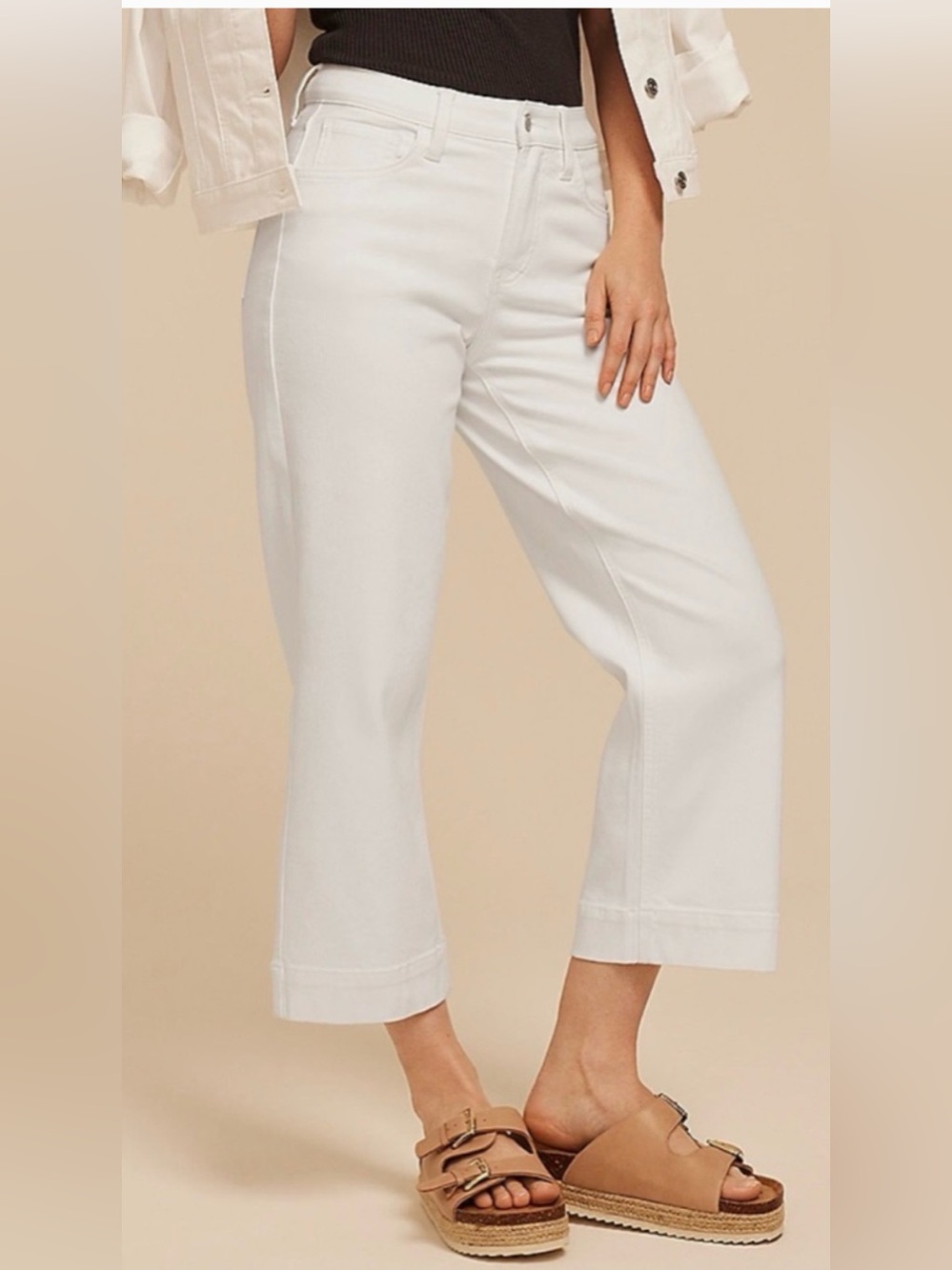 Maurice's size 6 twill crop jeans